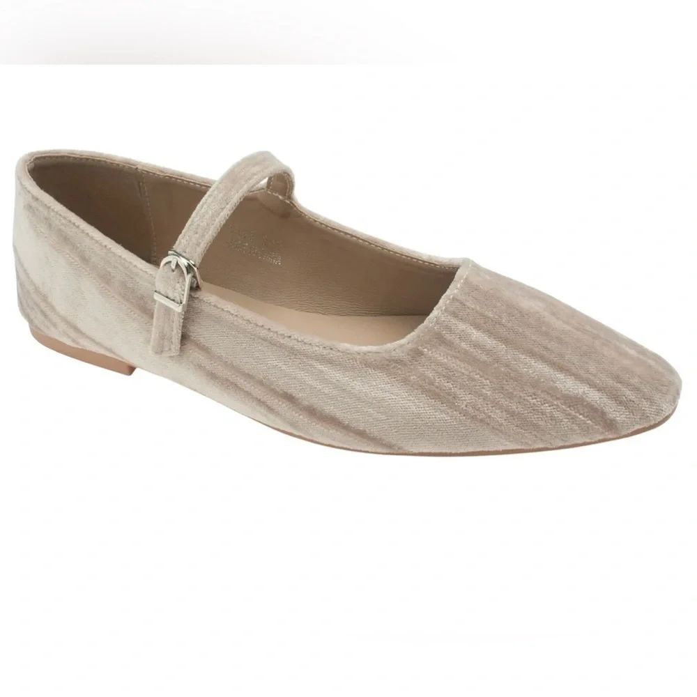 TSKO COSKI Womens Velvet Mary Jane Ballet Flat Size 38 US Size 7.5 - Picture 1 of 12